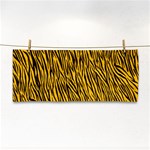 Yellow Zebra Stripes Hand Towel