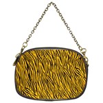 Yellow Zebra Stripes Chain Purse (Two Sides)