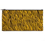 Yellow Zebra Stripes Pencil Case