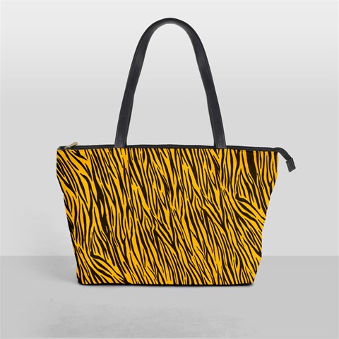 Yellow Zebra Stripes Classic Shoulder Handbag from ArtsNow.com Front