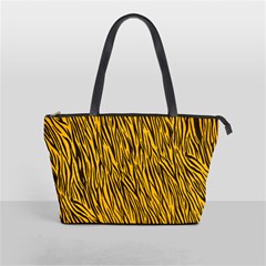 Yellow Zebra Stripes Classic Shoulder Handbag from ArtsNow.com Front