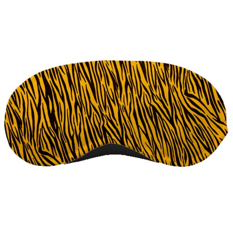 Yellow Zebra Stripes Sleeping Mask from ArtsNow.com Front