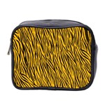 Yellow Zebra Stripes Mini Toiletries Bag (Two Sides)