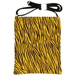 Yellow Zebra Stripes Shoulder Sling Bag