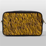 Yellow Zebra Stripes Toiletries Bag (One Side)