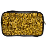 Yellow Zebra Stripes Toiletries Bag (Two Sides)