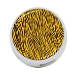 Yellow Zebra Stripes 4-Port USB Hub (Two Sides)