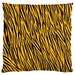 Yellow Zebra Stripes Large Cushion Case (One Side)