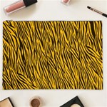 Yellow Zebra Stripes Cosmetic Bag (XXL)