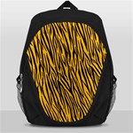 Yellow Zebra Stripes Backpack Bag