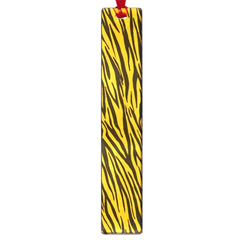 Yellow Zebra Stripes Large Book Mark from ArtsNow.com Front