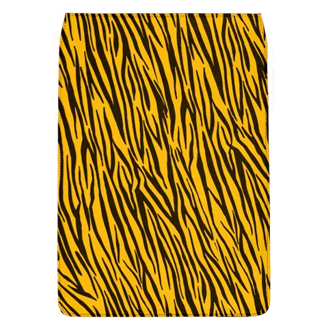 Yellow Zebra Stripes Removable Flap Cover (L) from ArtsNow.com Front