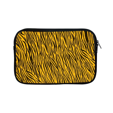 Yellow Zebra Stripes Apple iPad Mini Zipper Case from ArtsNow.com Front