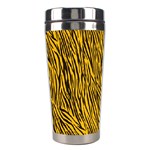 Yellow Zebra Stripes Stainless Steel Travel Tumbler