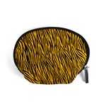 Yellow Zebra Stripes Accessory Pouch (Small)