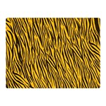 Yellow Zebra Stripes Double Sided Flano Blanket (Mini)