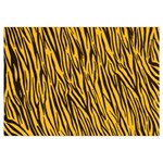 Yellow Zebra Stripes Samsung Galaxy Note 4 Case (White)