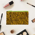 Yellow Zebra Stripes Cosmetic Bag (XS)