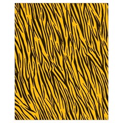 Yellow Zebra Stripes Drawstring Pouch (XL) from ArtsNow.com Front