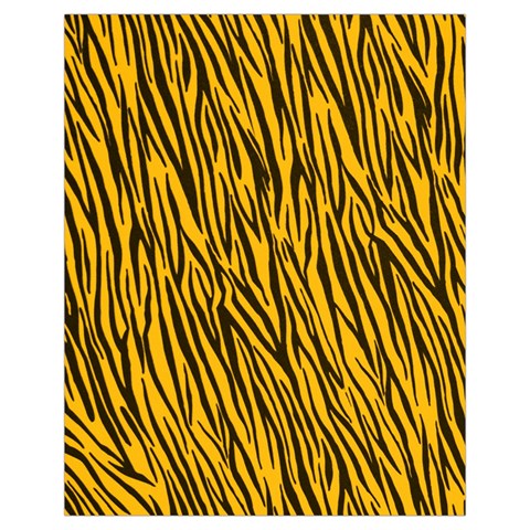 Yellow Zebra Stripes Drawstring Pouch (XL) from ArtsNow.com Back