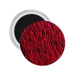 Red Zebra Stripes 2.25  Magnet