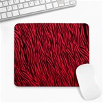 Red Zebra Stripes Large Mousepad