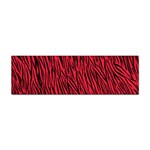 Red Zebra Stripes Sticker (Bumper)