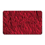 Red Zebra Stripes Magnet (Rectangular)