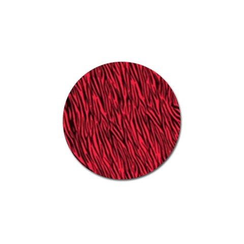 Red Zebra Stripes Golf Ball Marker from ArtsNow.com Front