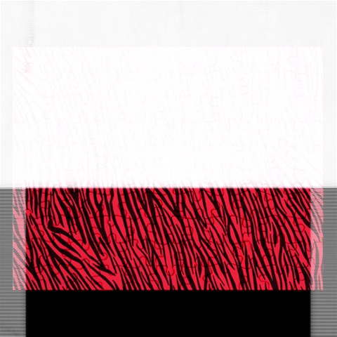 Red Zebra Stripes Jigsaw Puzzle (Rectangular) from ArtsNow.com Front