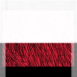 Red Zebra Stripes Jigsaw Puzzle (Rectangular)