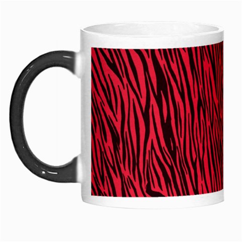 Red Zebra Stripes Morph Mug from ArtsNow.com Left