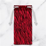 Red Zebra Stripes Jewelry Bag