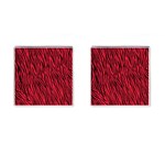 Red Zebra Stripes Cufflinks (Square)