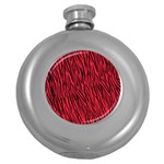 Red Zebra Stripes Hip Flask (5 oz)