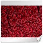 Red Zebra Stripes Canvas 20  x 20 