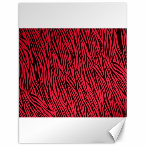 Red Zebra Stripes Canvas 18  x 24  from ArtsNow.com 17.8 x23.08  Canvas - 1