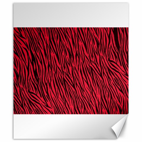 Red Zebra Stripes Canvas 20  x 24  from ArtsNow.com 19.57 x23.15  Canvas - 1