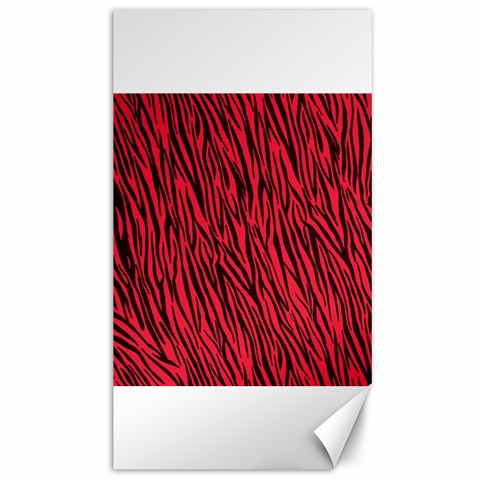 Red Zebra Stripes Canvas 40  x 72  from ArtsNow.com 39.28 x69.23  Canvas - 1