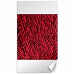 Red Zebra Stripes Canvas 40  x 72 