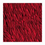 Red Zebra Stripes Medium Glasses Cloth