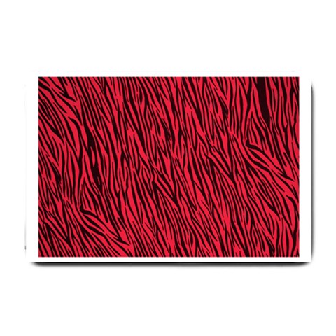 Red Zebra Stripes Small Doormat from ArtsNow.com 24 x16  Door Mat