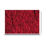 Red Zebra Stripes Small Doormat