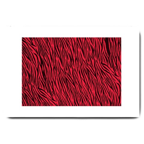 Red Zebra Stripes Large Doormat from ArtsNow.com 30 x20  Door Mat