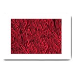 Red Zebra Stripes Large Doormat