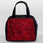 Red Zebra Stripes Classic Handbag (Two Sides)