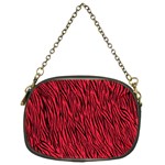 Red Zebra Stripes Chain Purse (Two Sides)