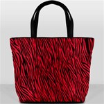 Red Zebra Stripes Bucket Bag