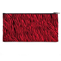 Red Zebra Stripes Pencil Case from ArtsNow.com Back