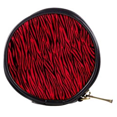 Red Zebra Stripes Mini Makeup Bag from ArtsNow.com Front